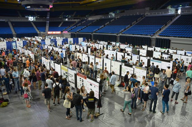 Poster session at a recent GSA conference, the 20th International C. elegans meeting.