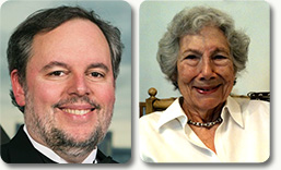 Stephen J. Elledge and Evelyn M. Witkin, recipients of the 2015 Albert Lasker Medical Research Award. (Image courtesy Lasker Foundation)