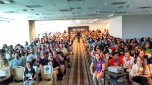 The crowd for Spana’s 2015 Genetics of Wizarding talk, from his Twitter.