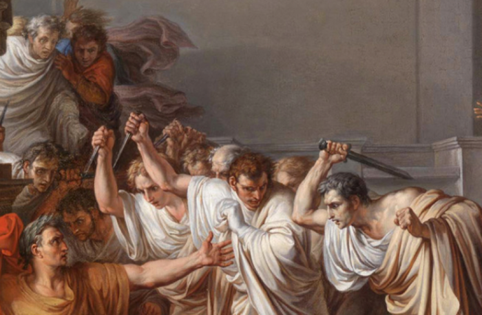 Image credit: The Assassination of Julius Caesar by Vincenzo Camuccini, public domain.