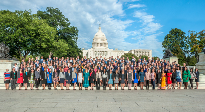 Photo of large group of AAAS fellows